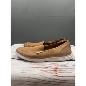 Cole Haan Grand OS Womens Tan Brown Leather Slip On Loafers W11535 Size 8B